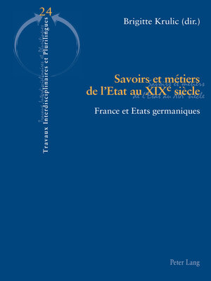cover image of Savoirs et métiers de lEtat au XIXe siècle